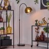Koyoto lampa stojąca, lampa podłogowa łukowa chrom, czarny, 1-punktowy