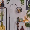 Koyoto Lampa stojąca Chrom, Czarny, 1-punktowy