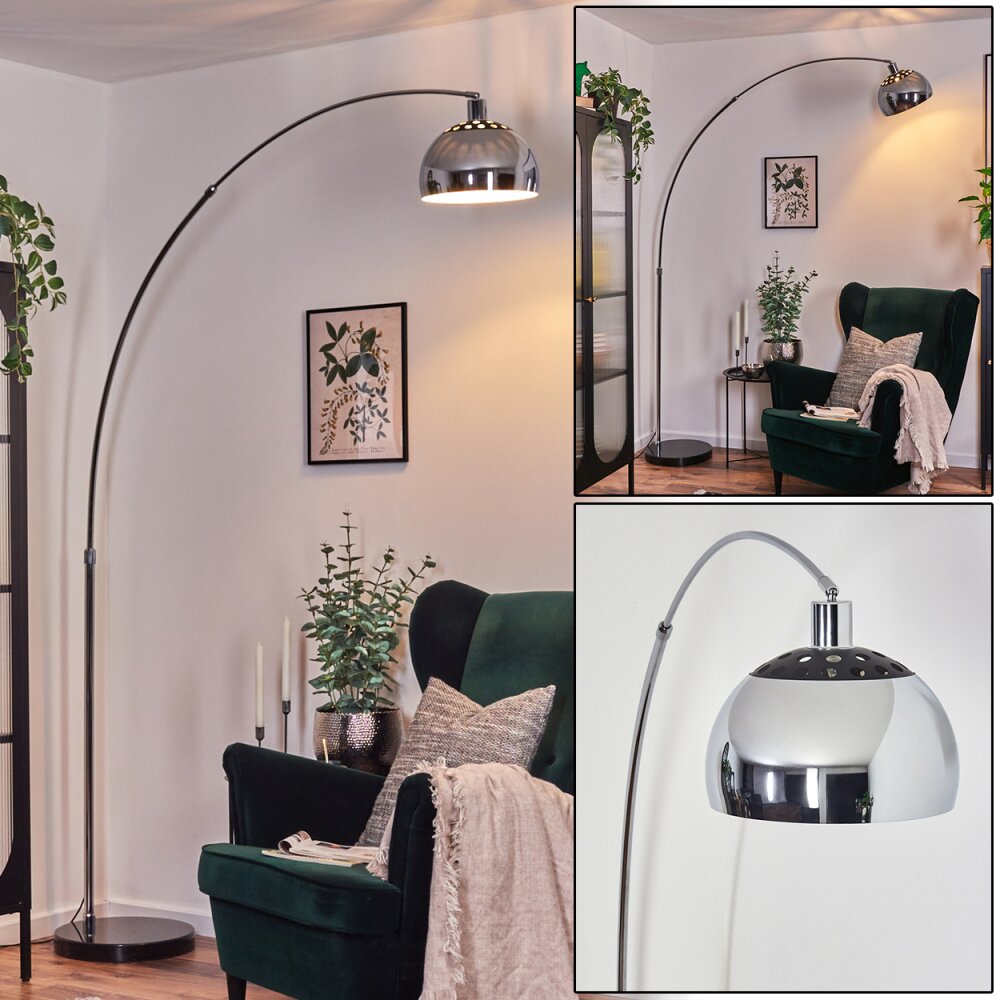 Baloca Lampa stojąca Chrom, Czarny, 1-punktowy main product photo