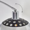 Baloca lampa stojąca, lampa podłogowa łukowa chrom, czarny, 1-punktowy