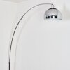 Baloca lampa stojąca, lampa podłogowa łukowa chrom, czarny, 1-punktowy