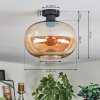 Apedo Lampa sufitowa W kolorze bursztynu, 1-punktowy