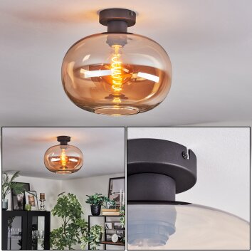 Apedo lampa sufitowa bursztynowy, 1-punktowy