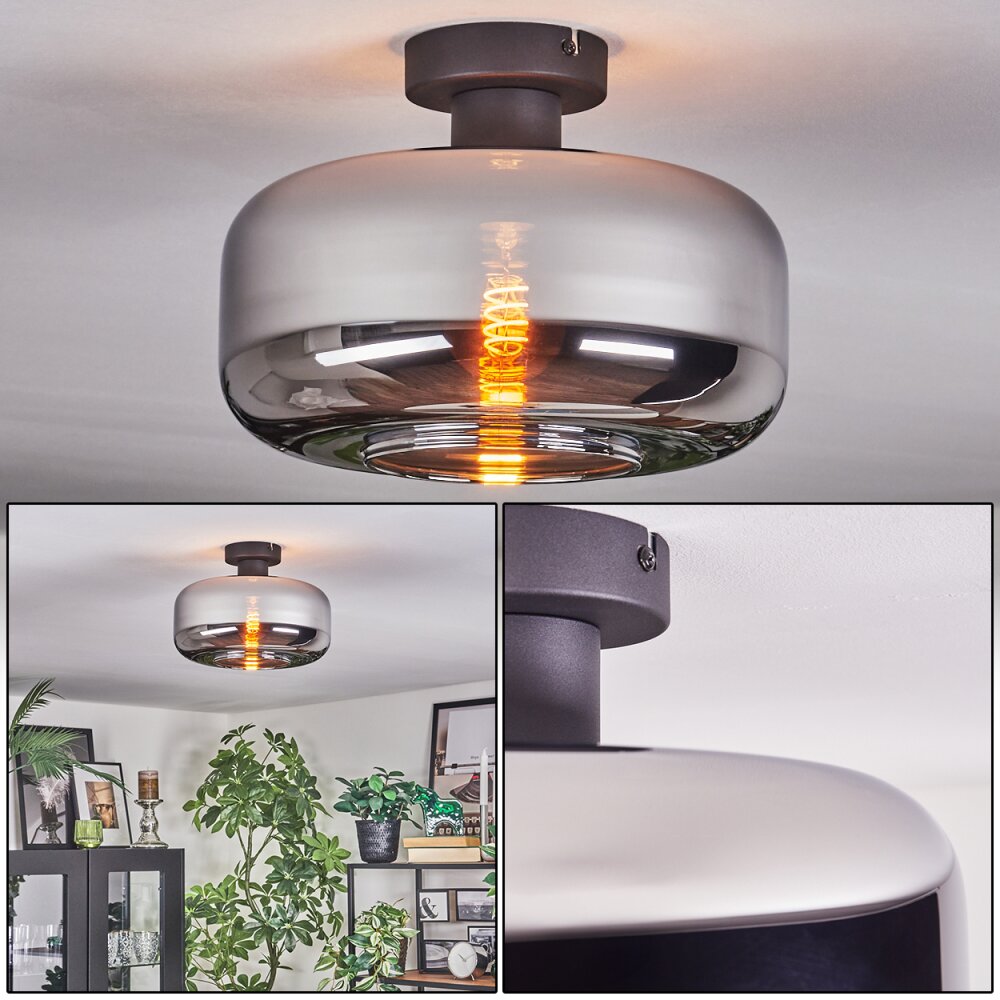 Boza Lampa sufitowa Chrom, Przydymiony, 1-punktowy main product photo