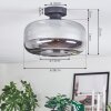 Boza Lampa sufitowa Przydymiony, 1-punktowy