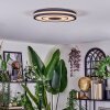 Ganor Lampa sufitowa LED Czarny, Biały, 1-punktowy, Zdalne sterowanie