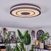 Ganor Lampa sufitowa LED Czarny, Biały, 1-punktowy, Zdalne sterowanie