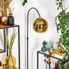 Koyoto lampa stojąca, lampa podłogowa łukowa chrom, czarny, 1-punktowy