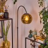 Koyoto lampa stojąca, lampa podłogowa łukowa chrom, czarny, 1-punktowy