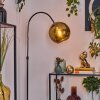 Koyoto lampa stojąca, lampa podłogowa łukowa chrom, czarny, 1-punktowy