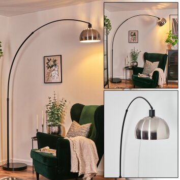 Baloca lampa stojąca, lampa podłogowa łukowa czarny, 1-punktowy