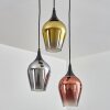 Lutarp lampa wisząca, lampa wisząca, lampa wisząca kaskadowa złoty, przezroczysty, miedziany, przydymiony, 3-punktowe
