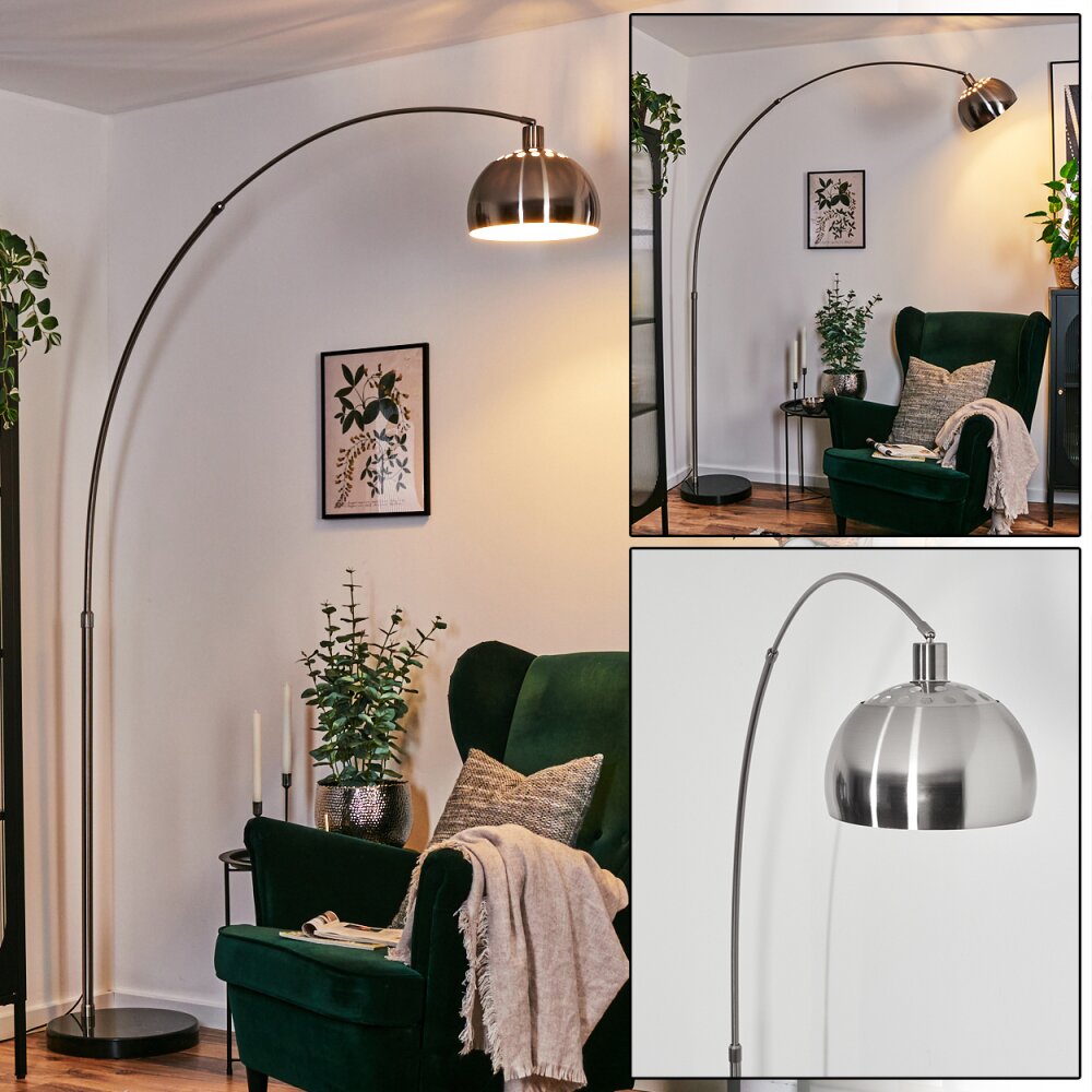 Baloca Lampa stojąca Nikiel matowy, Czarny, 1-punktowy main product photo