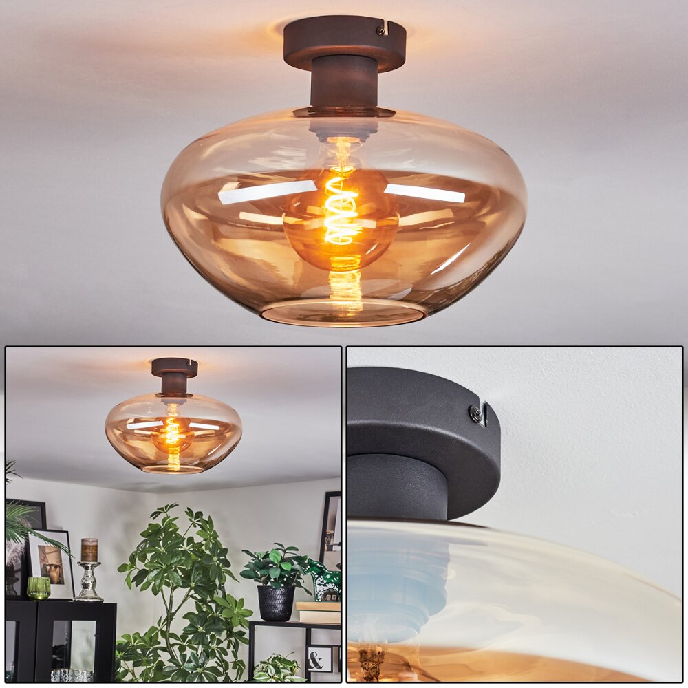 Mertola Lampa sufitowa W kolorze bursztynu, 1-punktowy main product photo