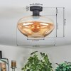 Mertola Lampa sufitowa W kolorze bursztynu, 1-punktowy