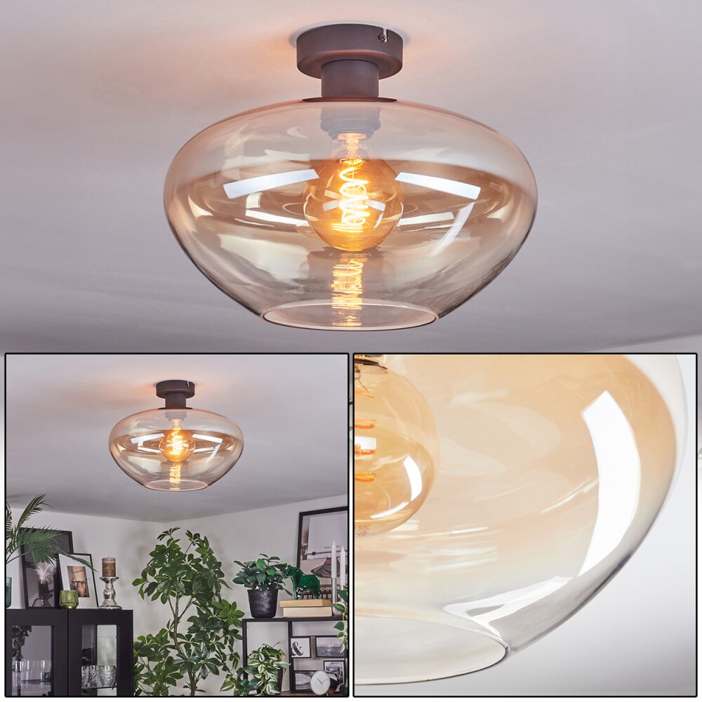 Mertola Lampa sufitowa W kolorze bursztynu, Przezroczysty, 1-punktowy main product photo