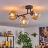 Gastor lampa sufitowa, kula świetlna bursztynowy, przezroczysty, 3-punktowe