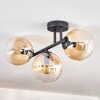 Gastor lampa sufitowa, kula świetlna bursztynowy, przezroczysty, 3-punktowe