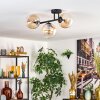 Gastor Lampa sufitowa, Kula świetlna W kolorze bursztynu, Przezroczysty, 3-punktowe