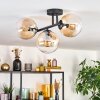 Gastor Lampa sufitowa, Kula świetlna W kolorze bursztynu, Przezroczysty, 3-punktowe