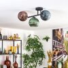 Koyoto Lampa sufitowa, Kula świetlna Niebeieski, Zielony, W kolorze miedzi, 3-punktowe