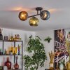 Koyoto Lampa sufitowa, Kula świetlna Niebeieski, Zielony, W kolorze miedzi, 3-punktowe