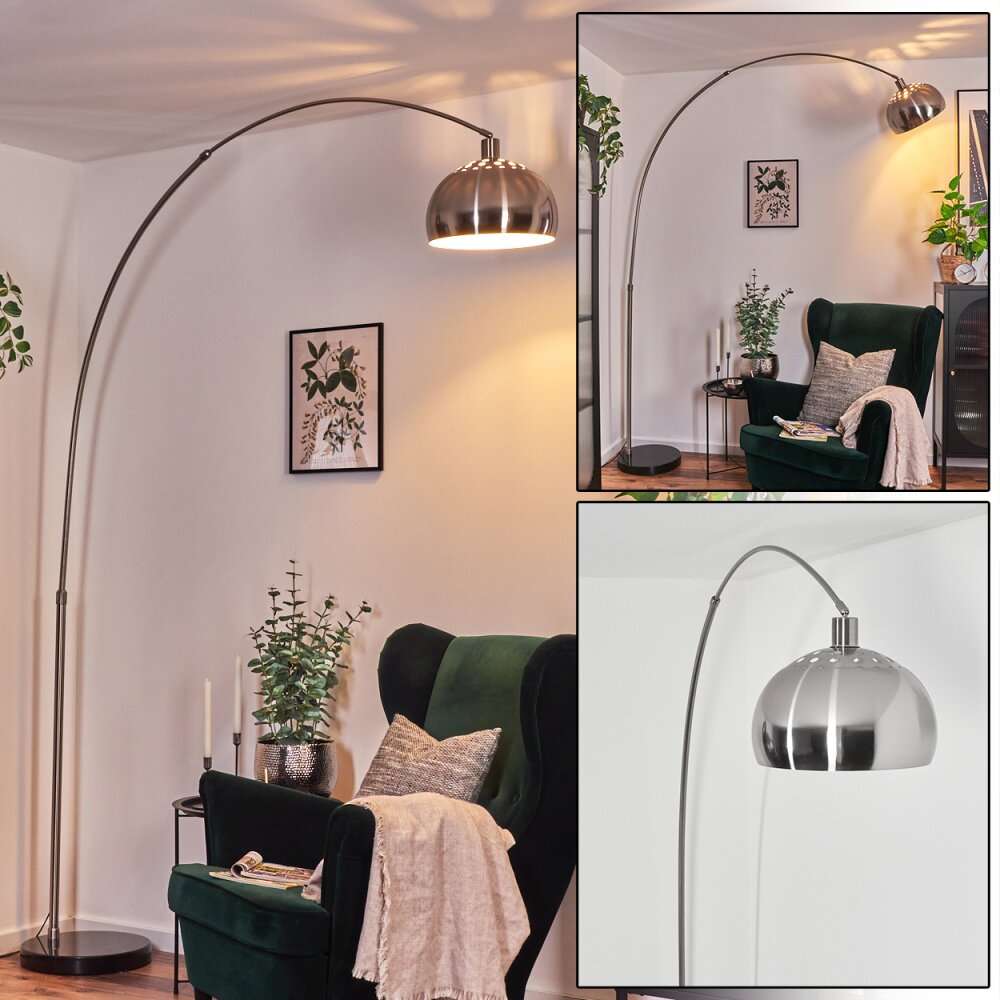 Baloca Lampa stojąca Nikiel matowy, Czarny, 1-punktowy main product photo