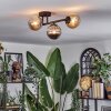 Chehalis Lampa sufitowa, Kula świetlna W kolorze bursztynu, Przydymiony, 3-punktowe