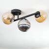 Chehalis Lampa sufitowa, Kula świetlna W kolorze bursztynu, Przydymiony, 3-punktowe