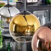 Koyoto Lampa wisząca, Kula świetlna, Lampa wisząca Złoty, Przezroczysty, W kolorze miedzi, Przydymiony, 4-punktowe