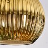Koyoto lampa wisząca, kula świetlna, lampa wisząca kaskadowa 30 cm niebeieski, złoty, zielony, 3-punktowe