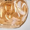 Ripoll Lampa wisząca, Kula świetlna, Lampa wiszącego klastra W kolorze bursztynu, Przydymiony, 5-punktowe