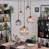 Koyoto Lampa wisząca, Kula świetlna, Lampa wiszącego klastra W kolorze bursztynu, Przezroczysty, Przydymiony, 5-punktowe