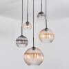 Koyoto Lampa wisząca, Kula świetlna, Lampa wiszącego klastra W kolorze bursztynu, Przezroczysty, Przydymiony, 5-punktowe