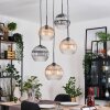 Koyoto Lampa wisząca, Kula świetlna, Lampa wiszącego klastra W kolorze bursztynu, Przezroczysty, Przydymiony, 5-punktowe