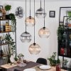 Koyoto Lampa wisząca, Kula świetlna, Lampa wiszącego klastra W kolorze bursztynu, Przezroczysty, Przydymiony, 5-punktowe