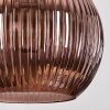 Koyoto lampa wisząca, kula świetlna, lampa wisząca kaskadowa niebeieski, zielony, miedziany, 5-punktowe