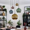 Koyoto Lampa wisząca, Kula świetlna, Lampa wiszącego klastra Niebeieski, Złoty, Zielony, W kolorze miedzi, 5-punktowe