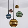 Koyoto Lampa wisząca, Kula świetlna, Lampa wiszącego klastra Niebeieski, Złoty, Zielony, W kolorze miedzi, 5-punktowe