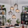 Ripoll Lampa wisząca, Kula świetlna, Lampa wiszącego klastra W kolorze bursztynu, Przezroczysty, Przydymiony, 5-punktowe