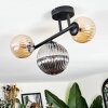 Chehalis lampa sufitowa, kula świetlna bursztynowy, przydymiony, 3-punktowe
