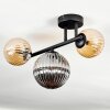 Chehalis Lampa sufitowa, Kula świetlna W kolorze bursztynu, Przydymiony, 3-punktowe