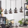 Fanhaes Lampa wisząca, Lampa wisząca Chrom, Przydymiony, 4-punktowe
