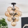 Chehalis Lampa sufitowa, Kula świetlna 39 cm LED W kolorze bursztynu, 13-punktowe