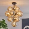 Chehalis Lampa sufitowa, Kula świetlna 39 cm LED W kolorze bursztynu, 13-punktowe