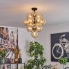 Chehalis Lampa sufitowa, Kula świetlna 39 cm LED W kolorze bursztynu, 13-punktowe