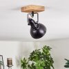 Hagan Lampa sufitowa, Spot sufitowy Chrom, Ecru, Czarny, 1-punktowy