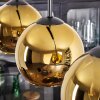 Koyoto Lampa wisząca, Kula świetlna, Lampa wisząca Złoty, 4-punktowe