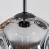 Ripoll lampa wisząca, kula świetlna, lampa wisząca kaskadowa bursztynowy, przydymiony, 5-punktowe