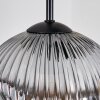 Ripoll lampa wisząca, kula świetlna, lampa wisząca kaskadowa bursztynowy, przezroczysty, przydymiony, 5-punktowe